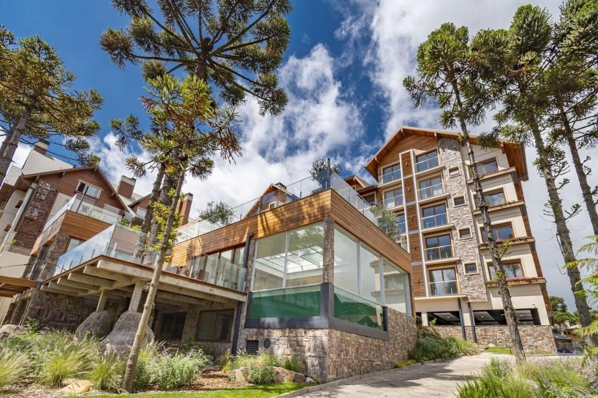 Appartamento Rosa Edificio Bellagio Canela Com Infraestrutura Completa Esterno foto