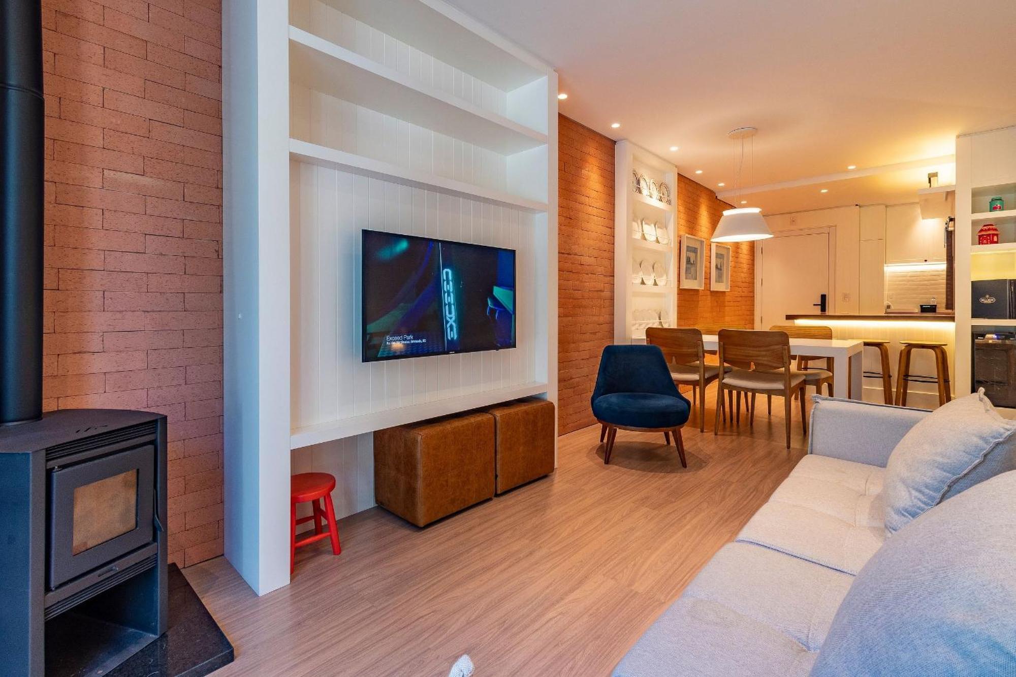 Appartamento Rosa Edificio Bellagio Canela Com Infraestrutura Completa Esterno foto